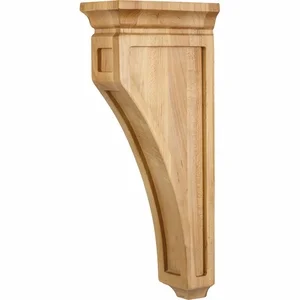 CORH-RW - Mission Style Wood Bar Bracket 3" x 6" x 14"