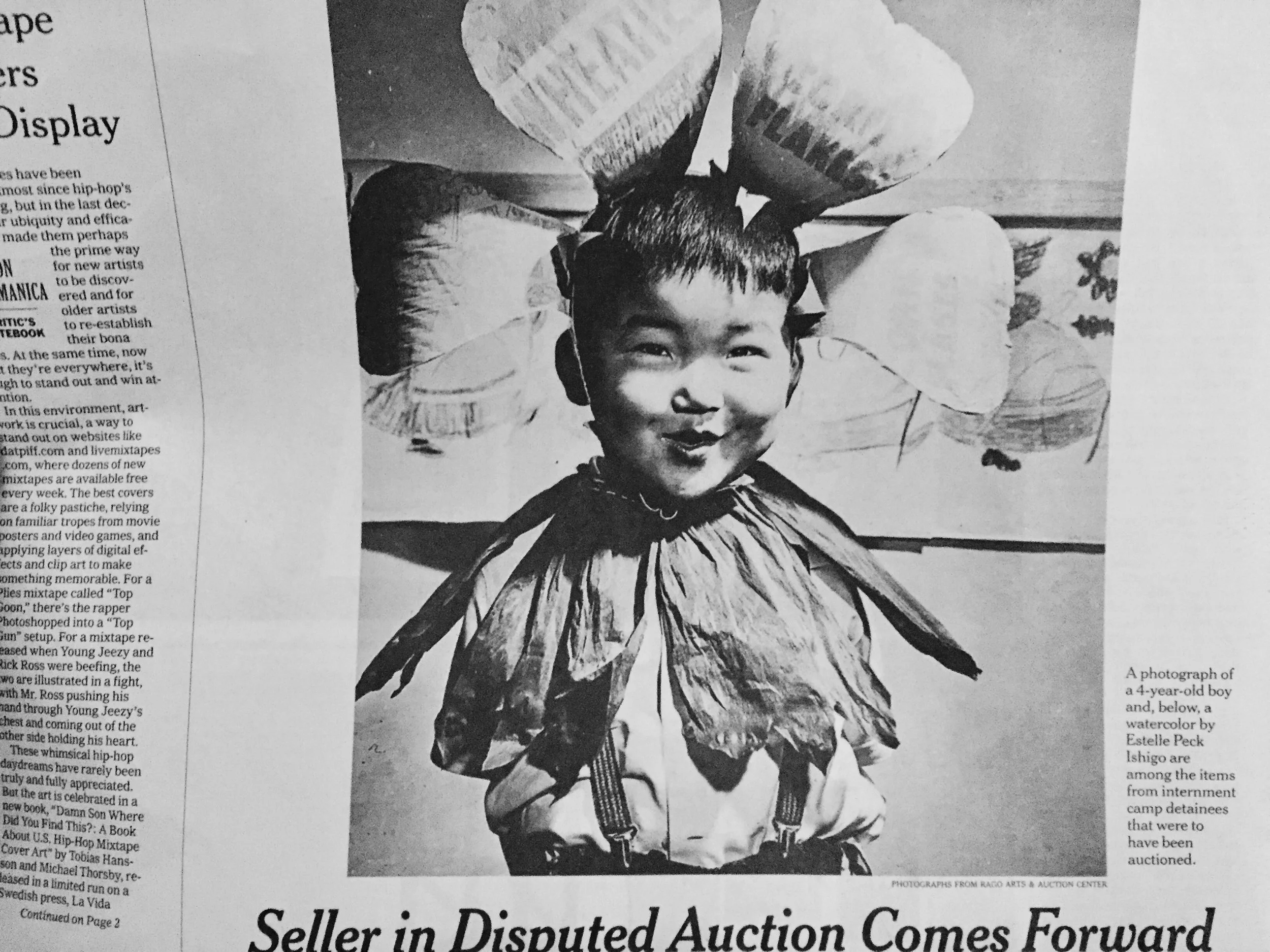 A young Bob Kaneko’s photo made it in this New York Times article on the disputed Eaton collection