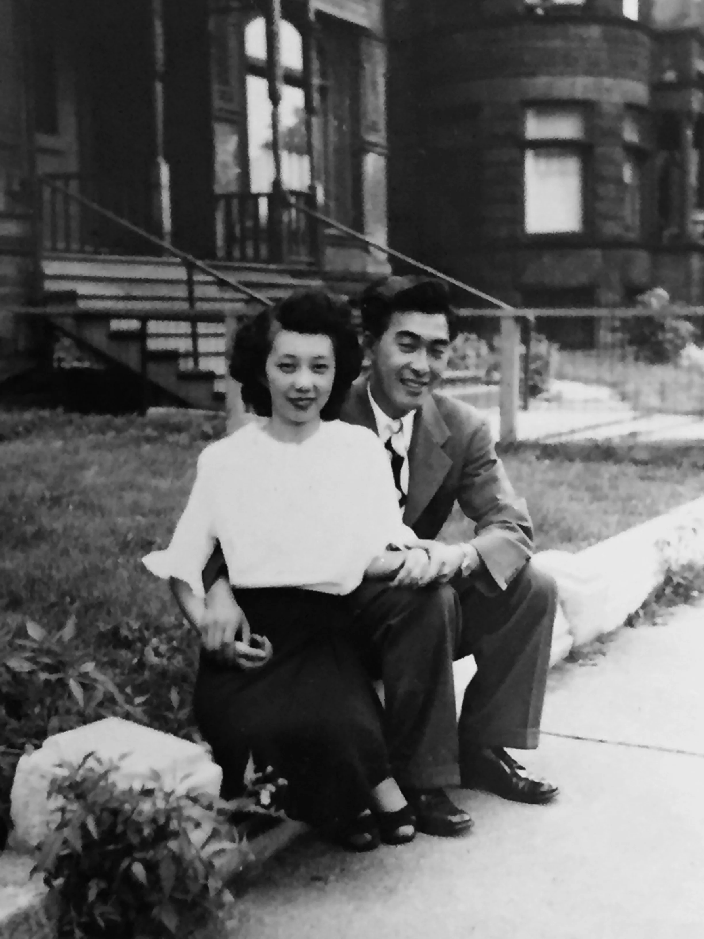 Tom and Yoshiko in Chicago.