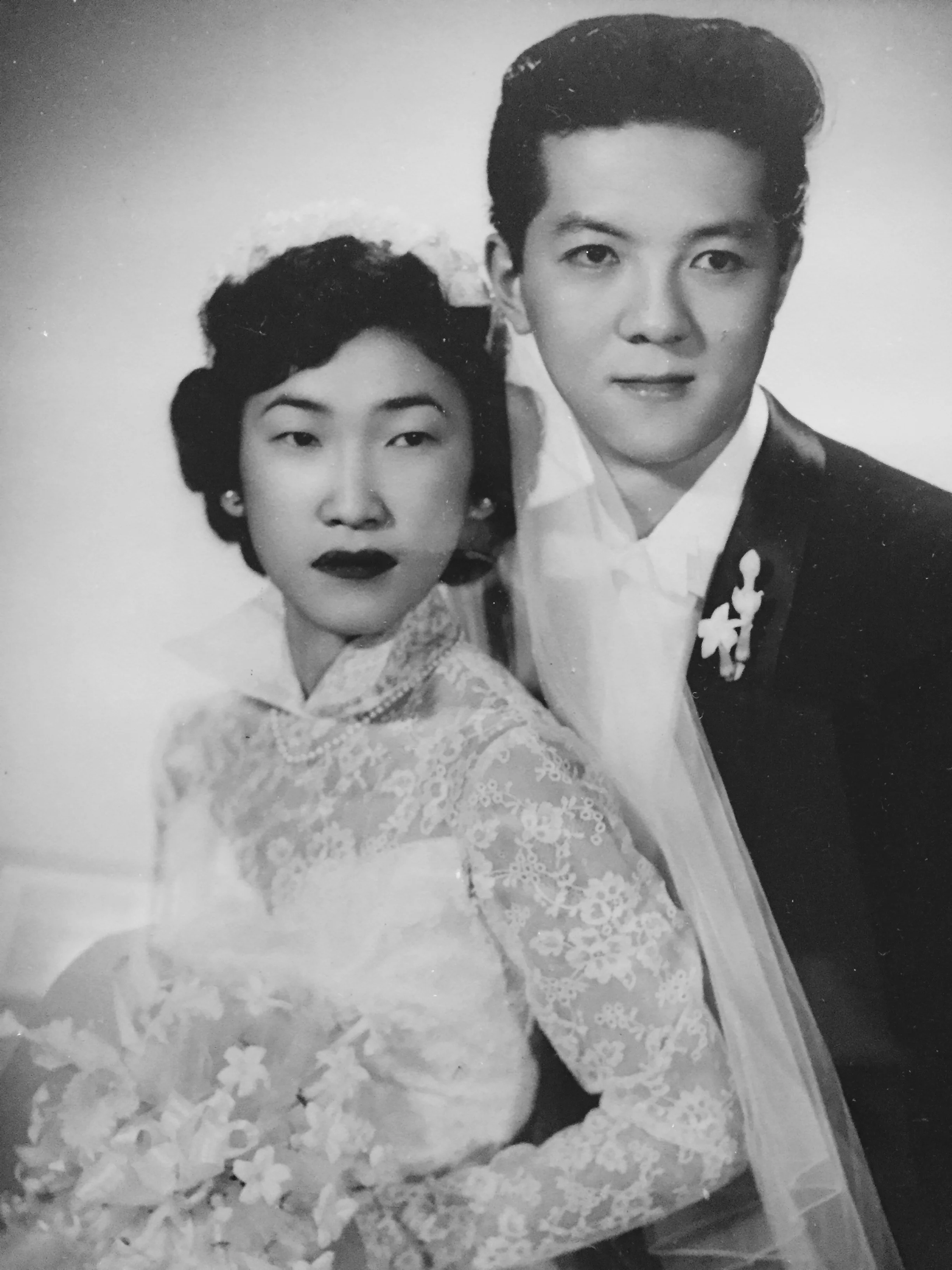 Betty and Art on their wedding day