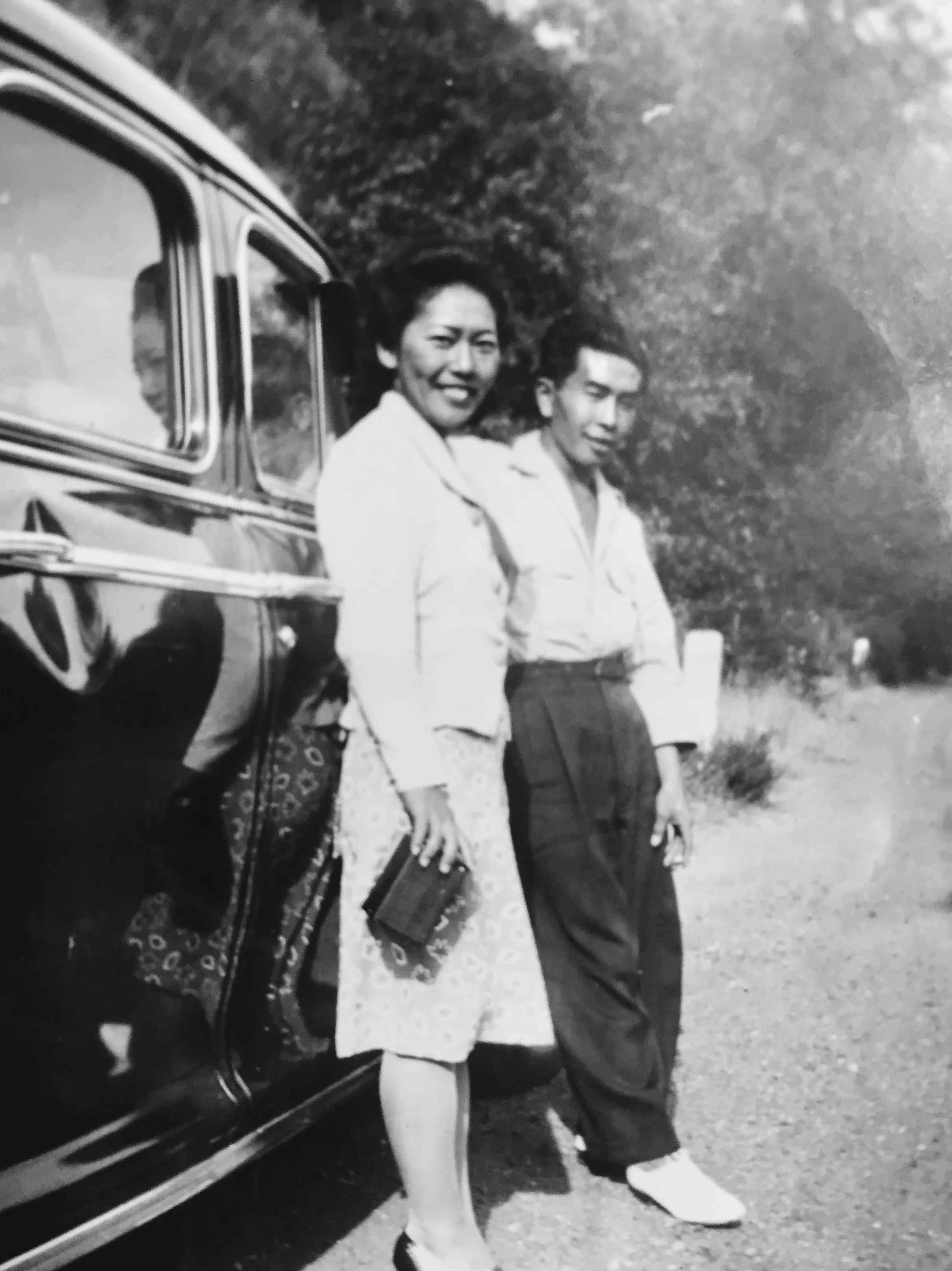 An early photo of Tommy and Frank. “This might’ve been from when they were married. They’re very dressed up.”