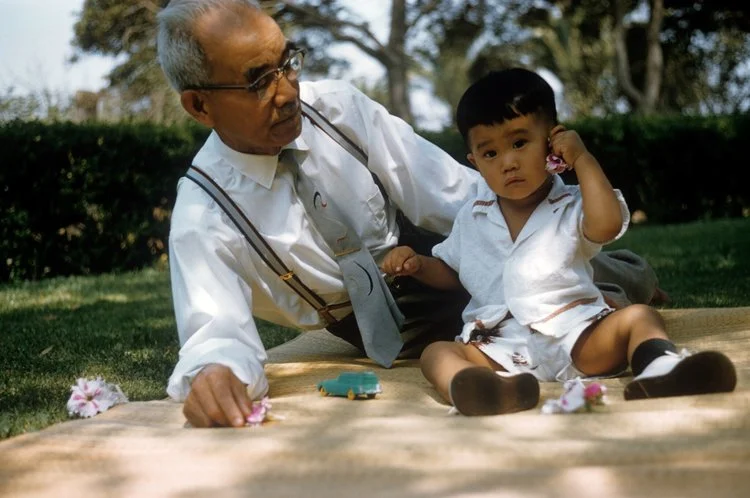 Paul and his maternal grandfather, Zenichi Imamoto