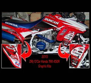 Kit Autocollants Décoratifs Pour Honda TRX450R (2006-2024) - Graphiques Personnalisables