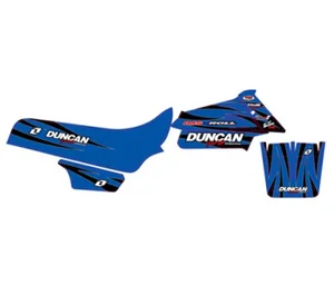 Full Graphics Kit For Yamaha Banshee ATV - High Gloss, Thick Blue Decal Set (Full Body)