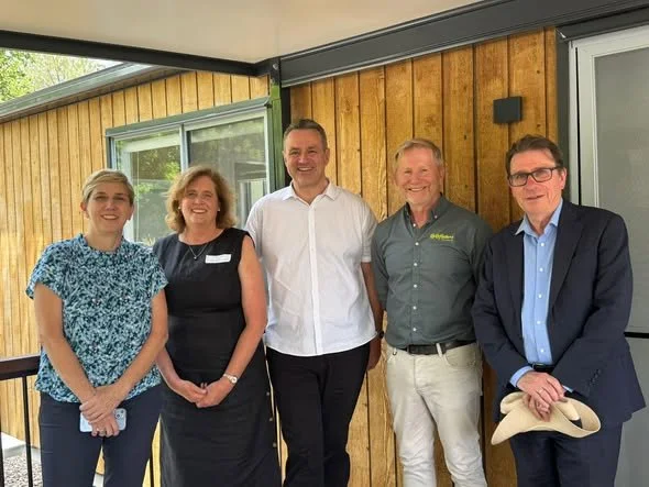 OPENING OF THE NEW, MODERN TINY HOMES AT THE TUMUT CARAVAN PARK.
