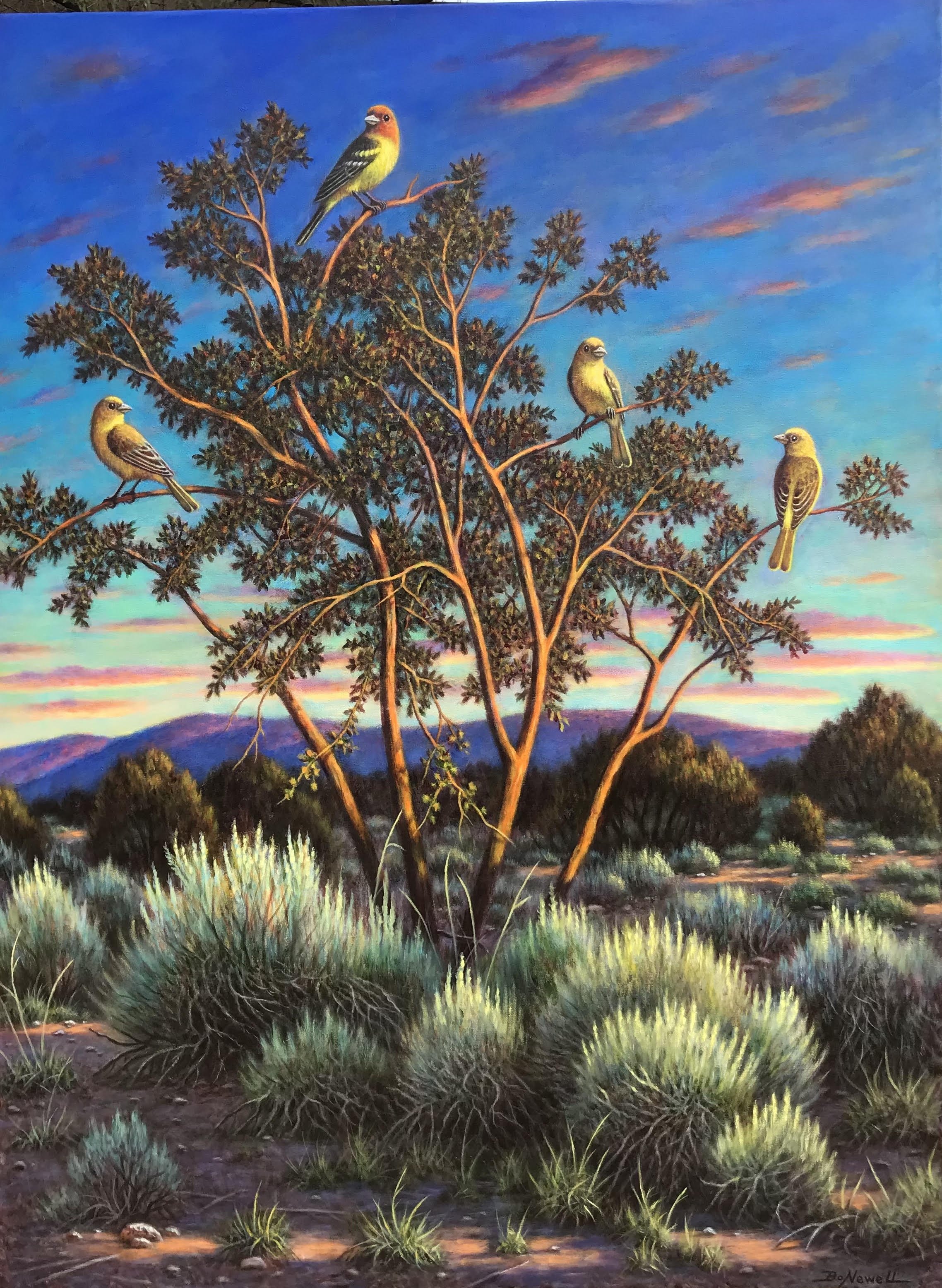 Tanager Harem 48x36.jpeg