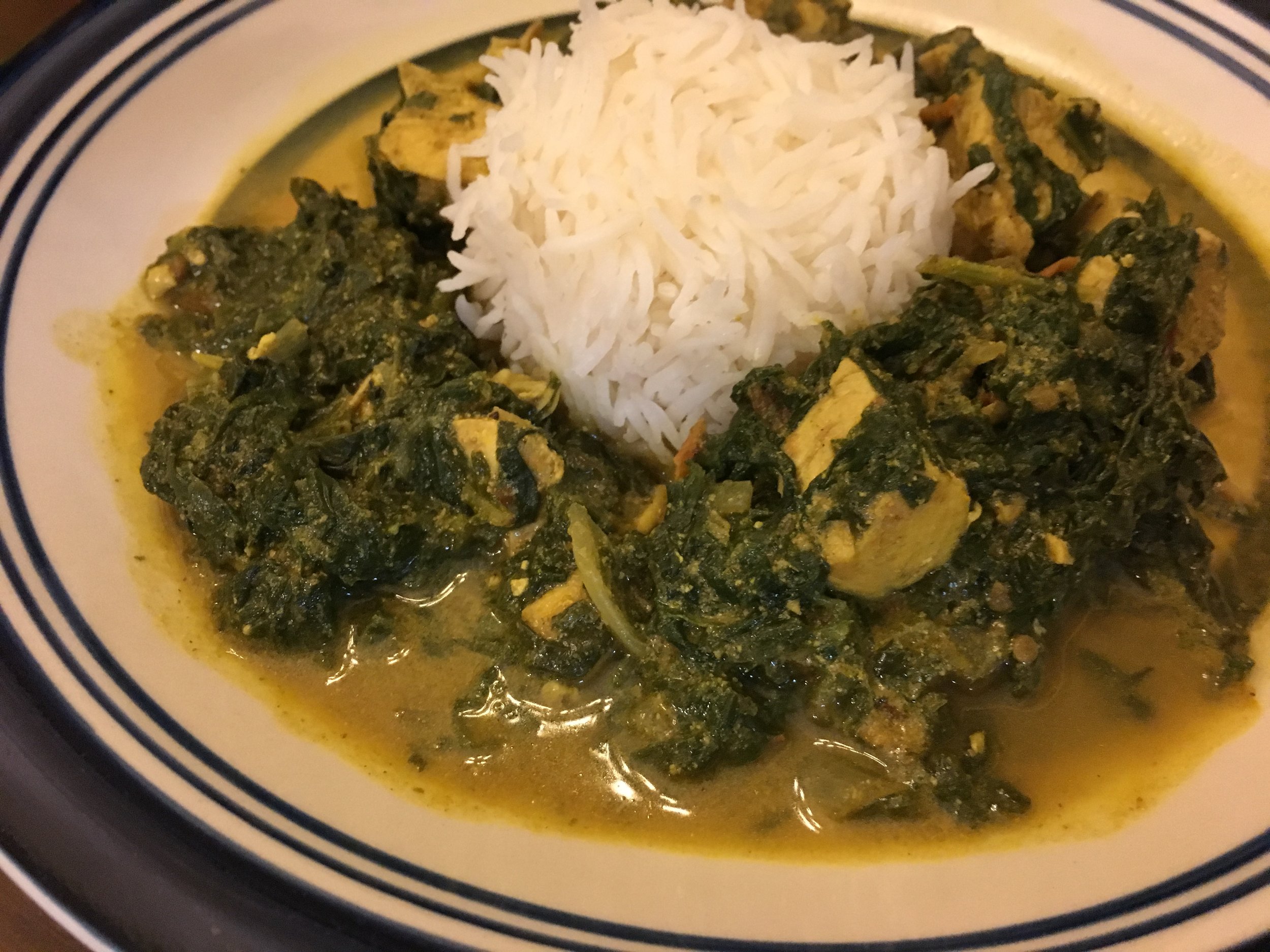 Spinach and Chicken Curry