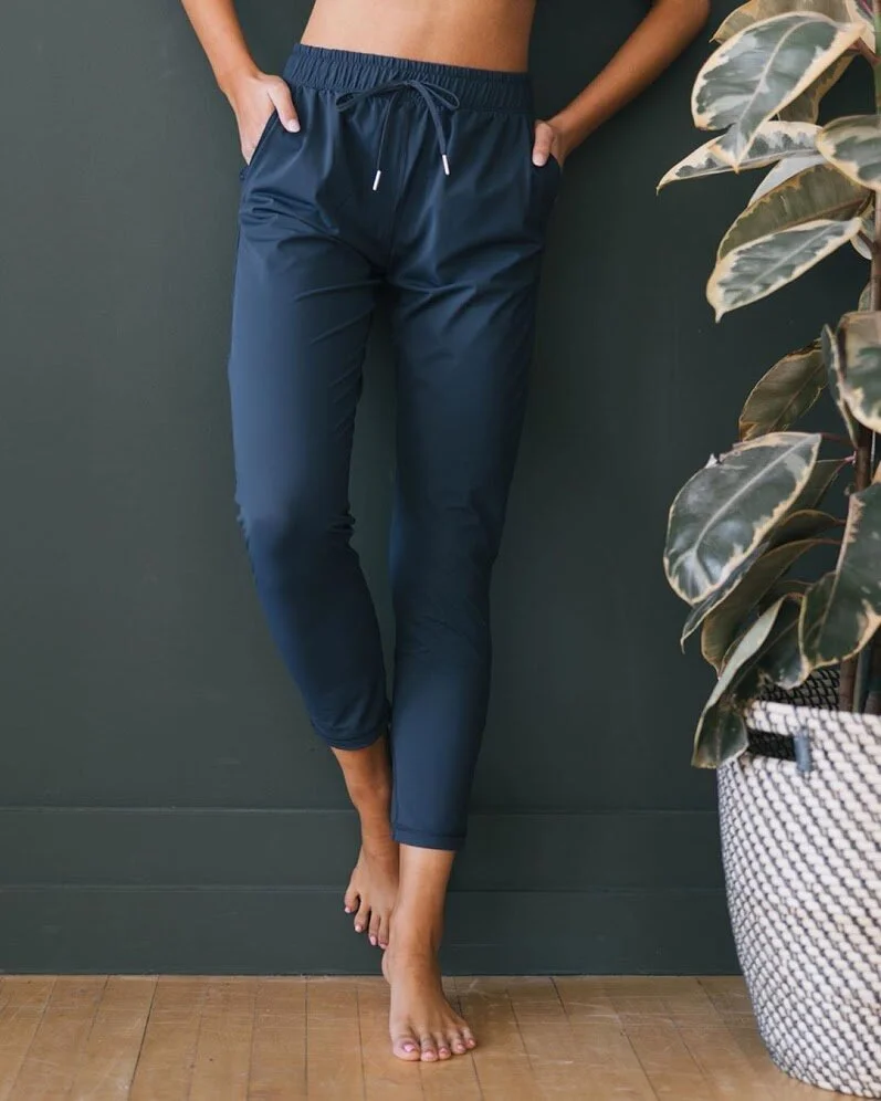 Navy Peak Zipper Navy Everywhere Zipper Jogger Zyia Navy Peak