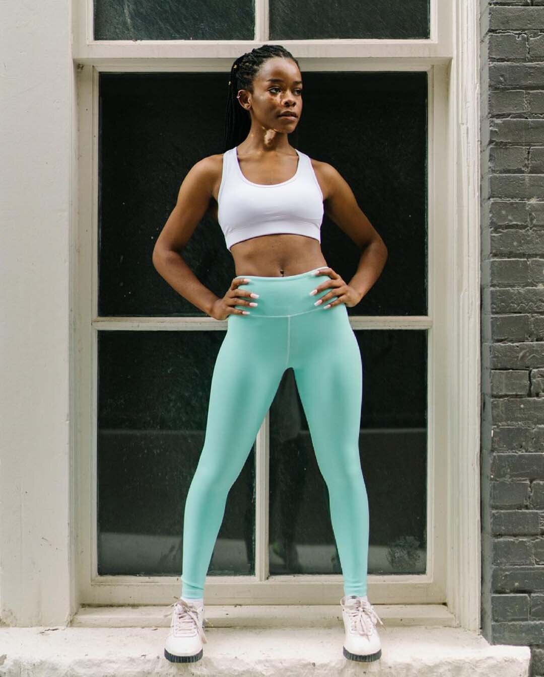 ZYIA Active Crop Light N Tight Hi-Rise Blue Willow Leggings Size 16-18