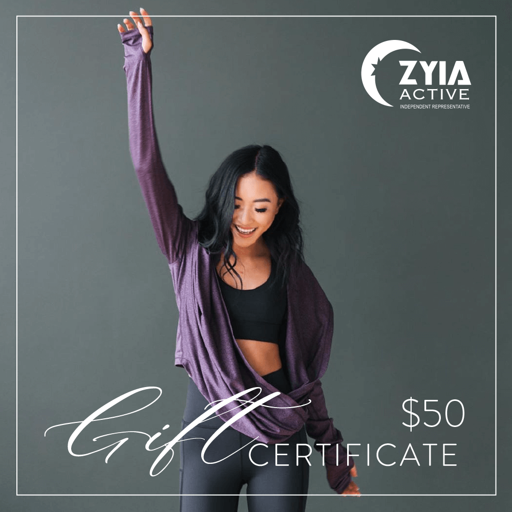   $50  ZYIA ACTIVE GIFT CARD 