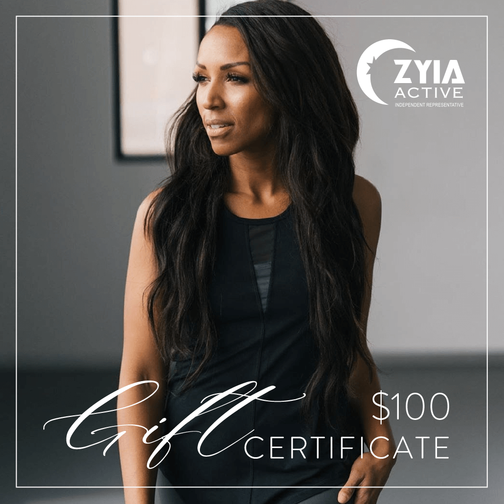   $100  ZYIA ACTIVE GIFT CARD 