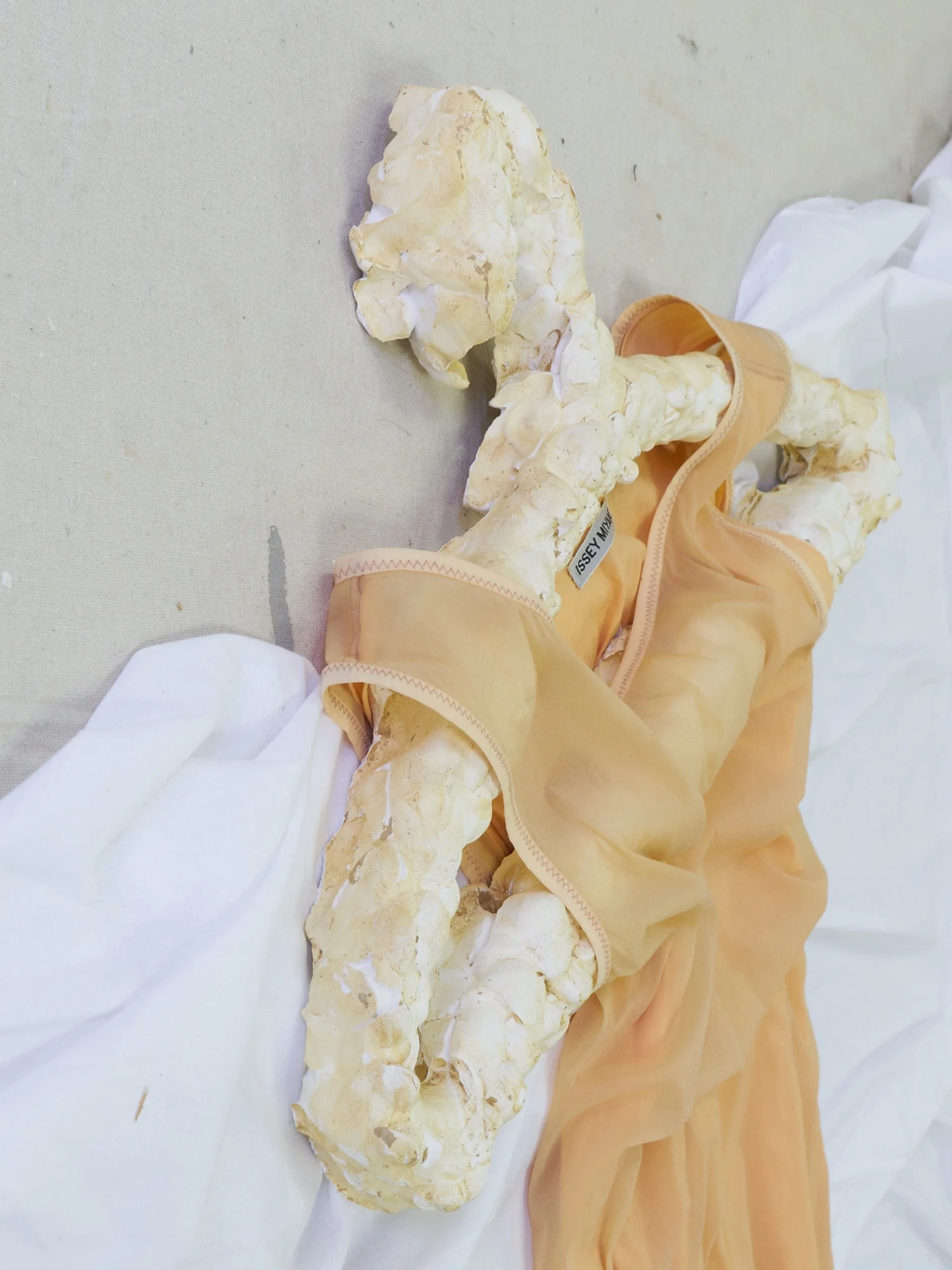Franklin Holfeld, I’m lumpy and a bit fragile but I’m trying my best, 2019. Plaster, clay, glue, dead spider(s).