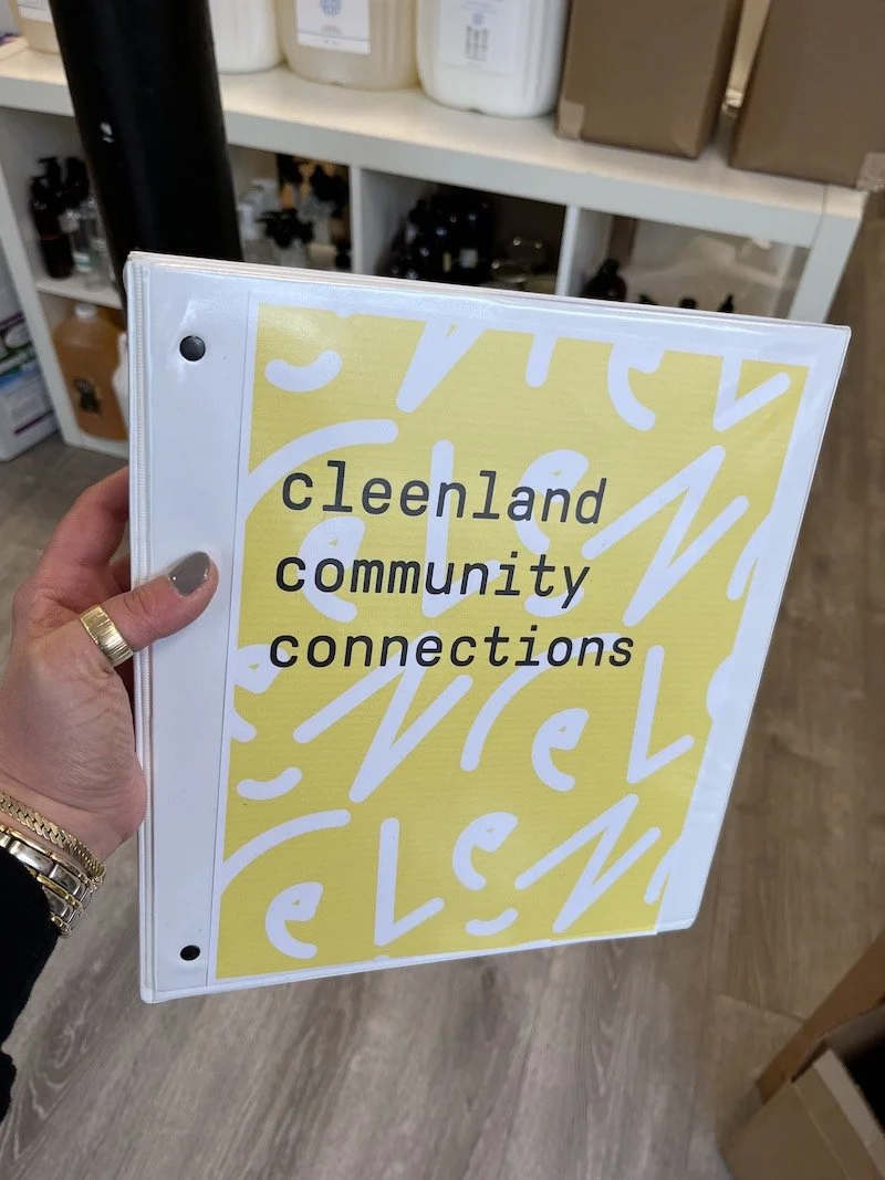 Cleenland Community Connections binder