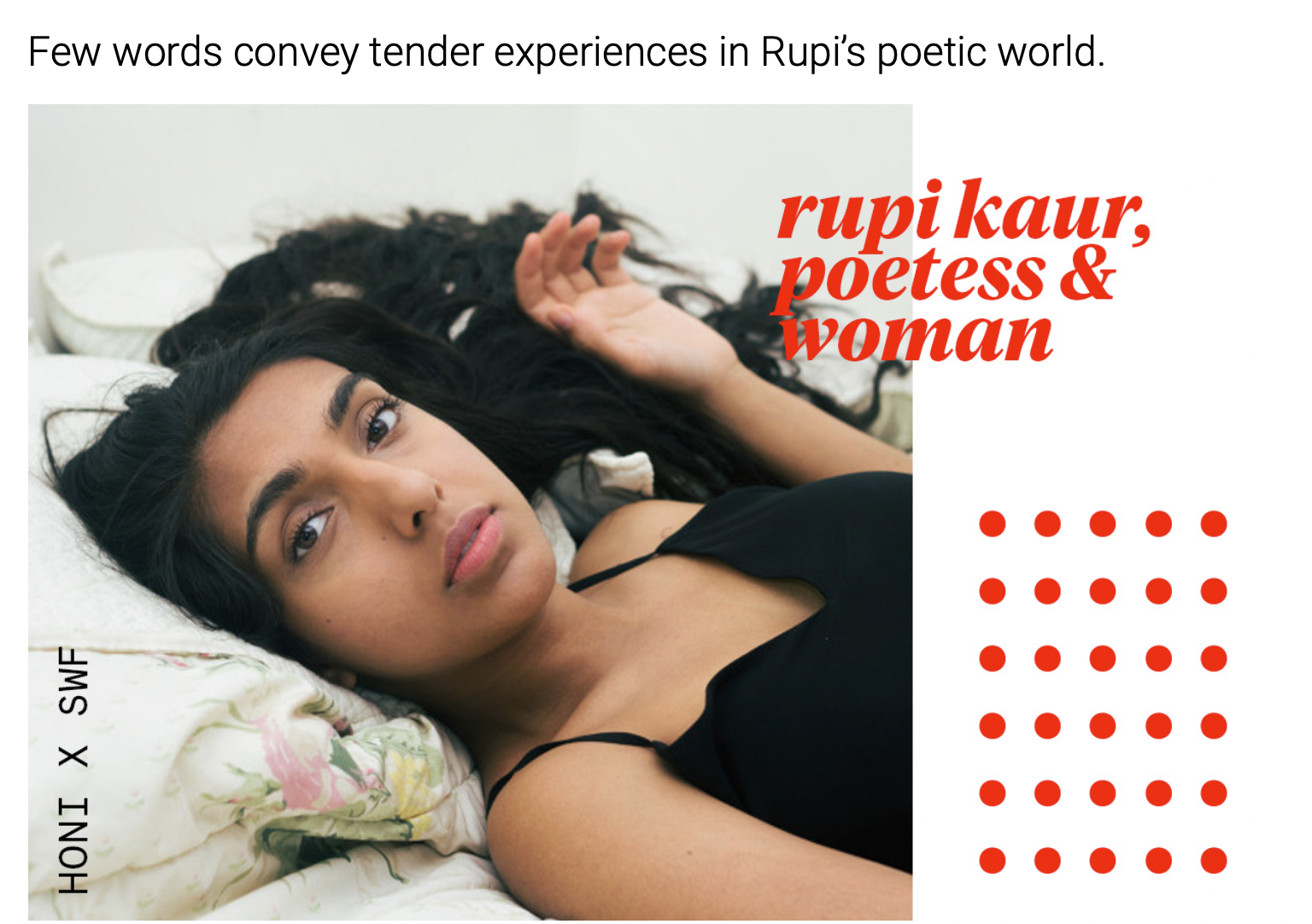 Honi Soit (Interview), Rupi Kaur