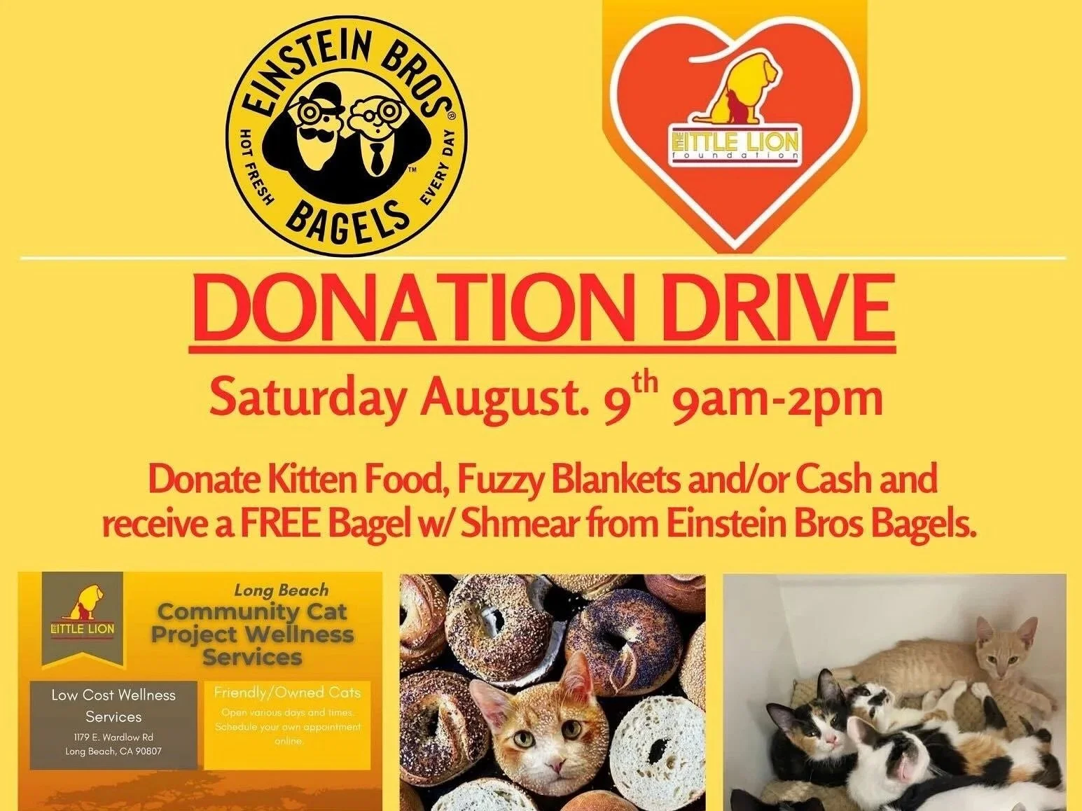 Einstein Bros Bagels Donation Drive