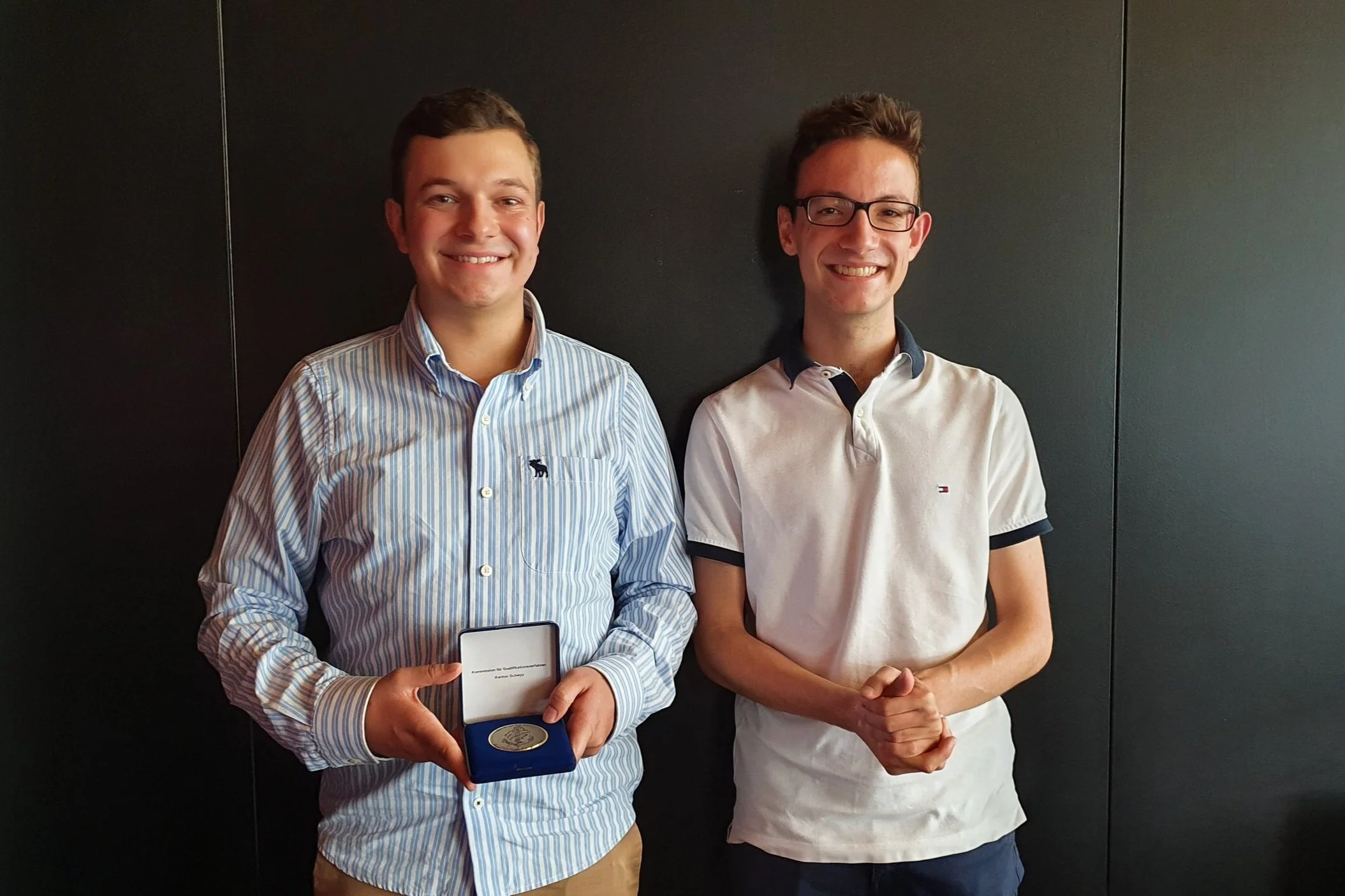Herzlichen Glückwunsch an Sandro Schnellmann und Fabian Kälin