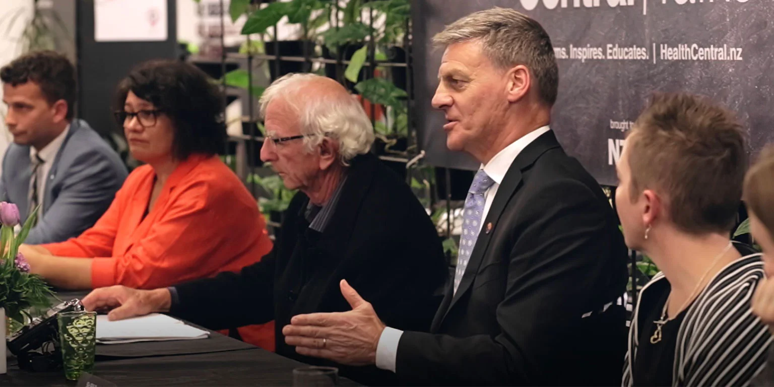 NZME: Health Central: Intense debate at panel discussion on End of Life Choice Bill includes Bill English, Dr Leonie Herx, Claire Freeman and Seymour