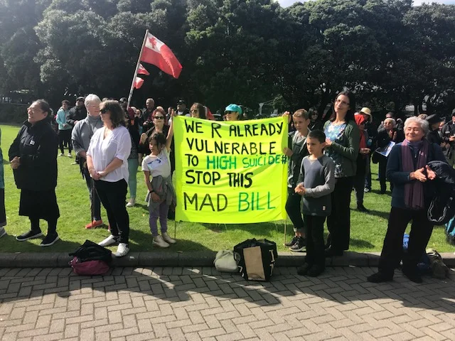 Newstalk ZB: Hundreds of Pacific Islanders rally outside Parliament against End of Life Choice Bill