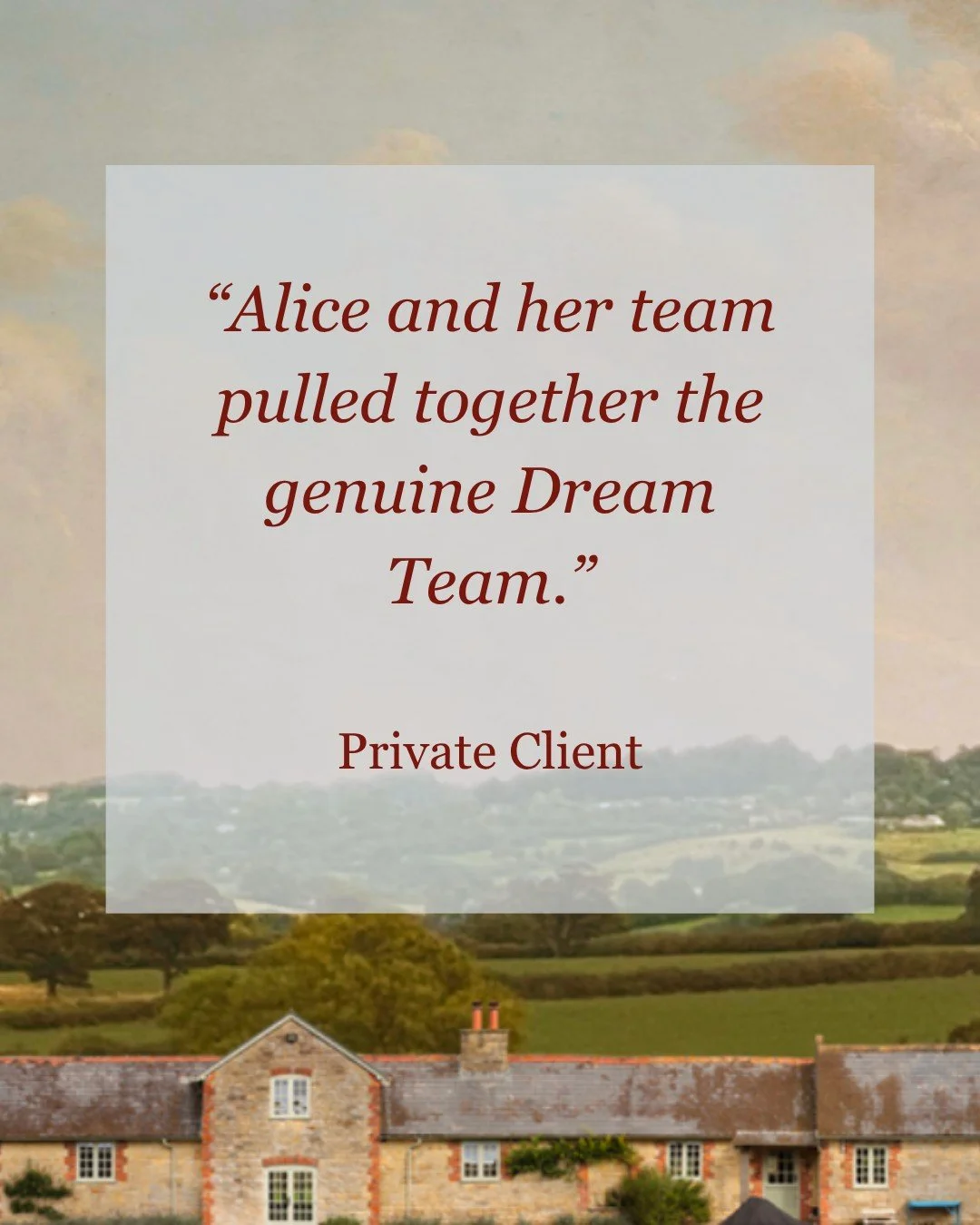 This is what matchmaking private clients is all about. Matching the right fit with the right fit 👊🏻

It&rsquo;s always a joy bringing the right team in and this is just the sort of feedback we love to hear. 

#teambuilding #renovations #buildingaho
