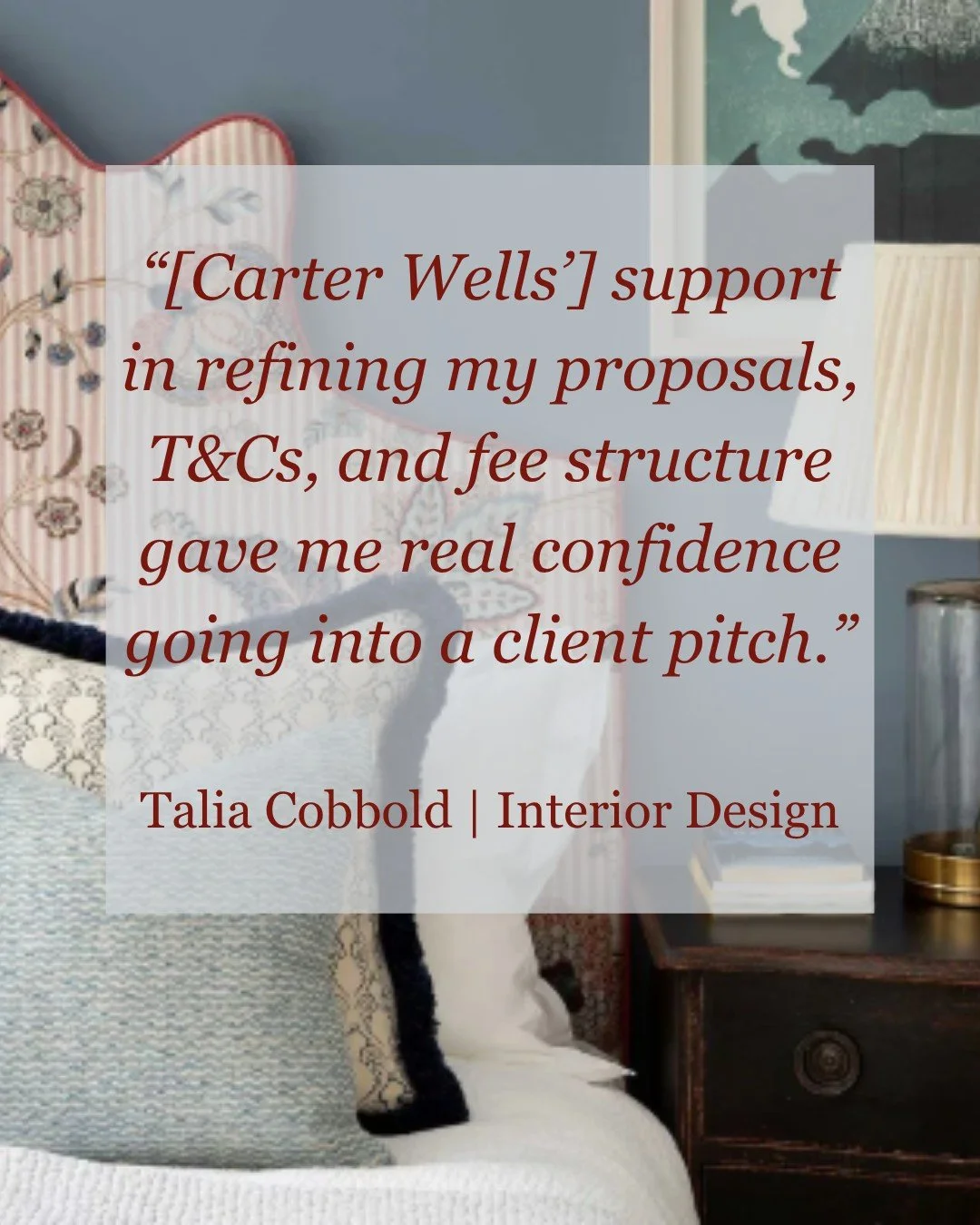 A little behind the scenes support can make a big difference. It's so rewarding to see the benefits of the work we do with designers and she the effects benefits from wall to wall. Clarity and confidence are two fundamental pillars to have standing s