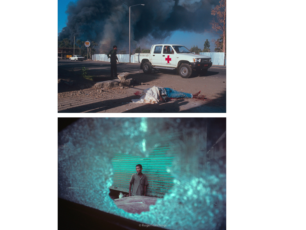 Roger Hutchings Zeitline # Explosion, Addis Ababa, 1991 and Hindu/Moslem Riot, Delhi, 1991