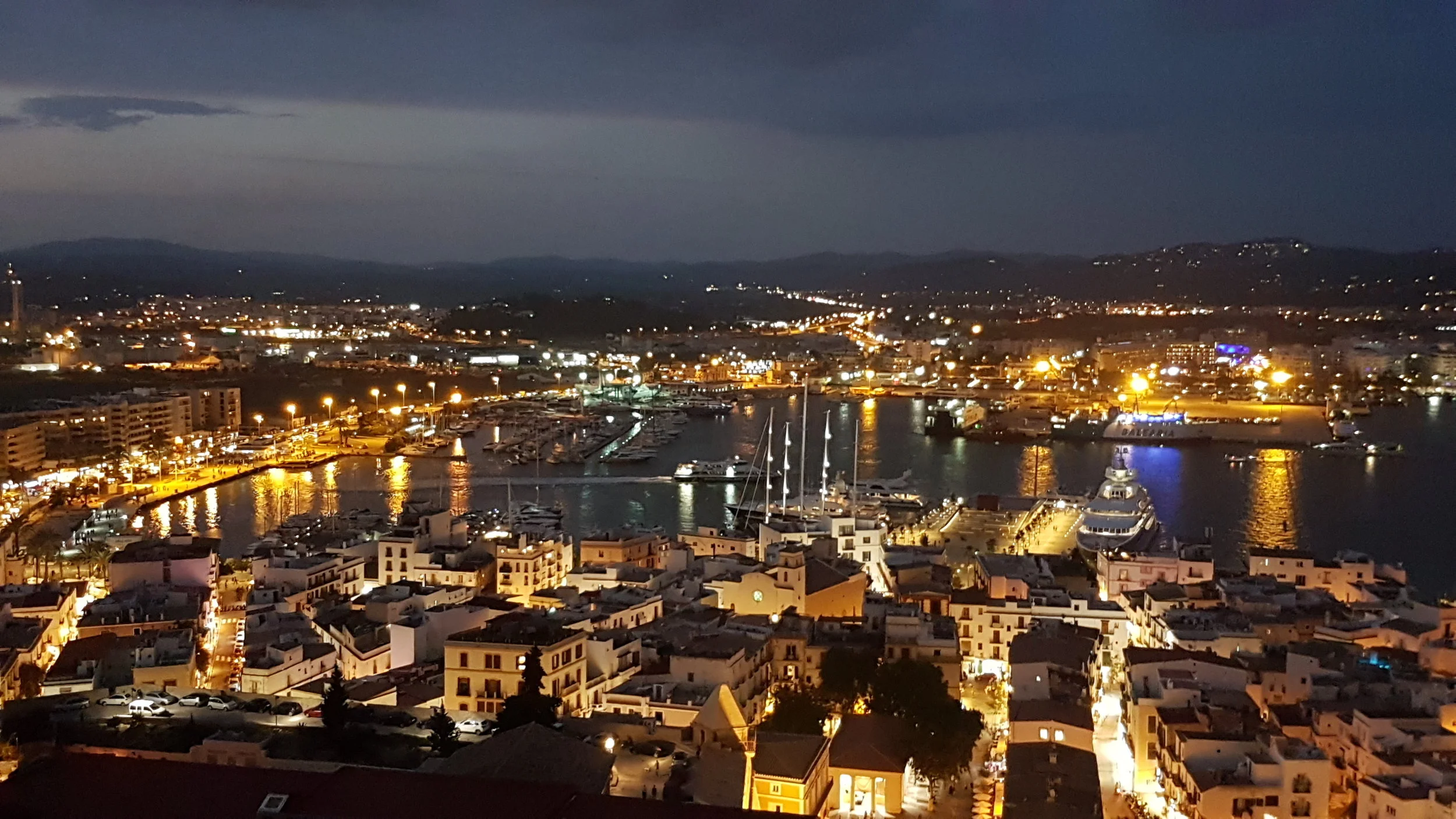 Views of Ibiza Town from above