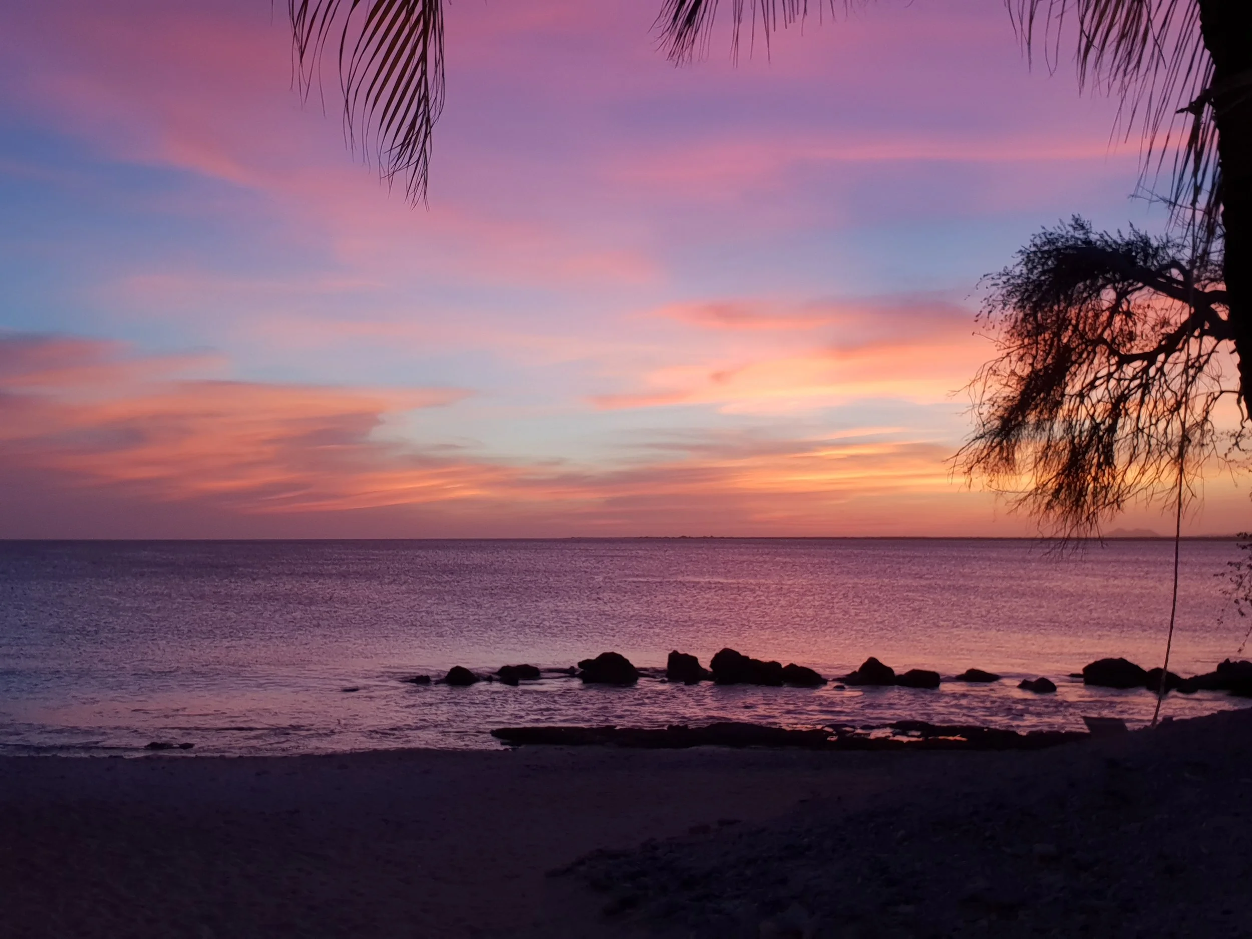 A magical sunset in Bonaire
