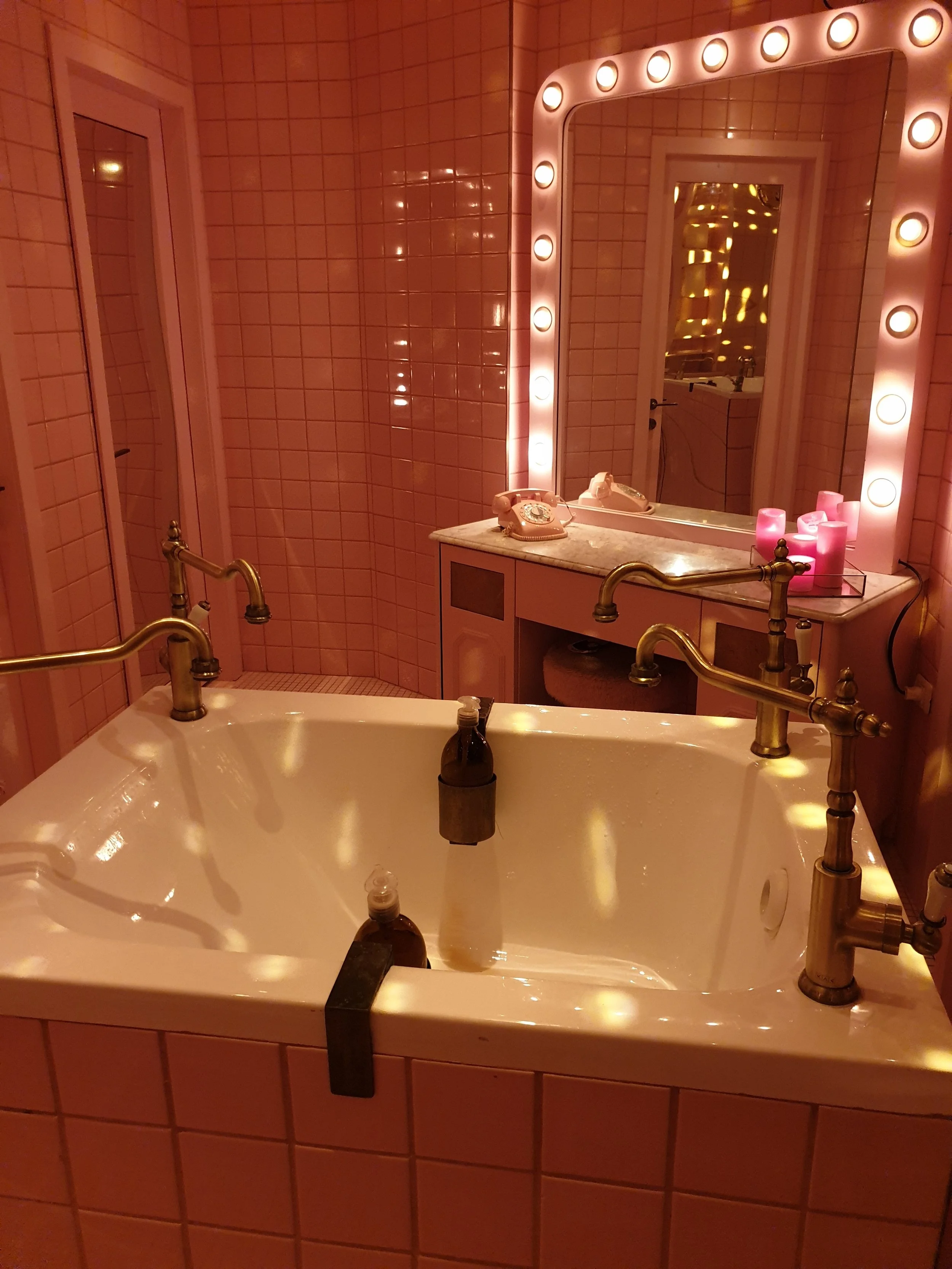 How beautiful is this unisex bathroom?…