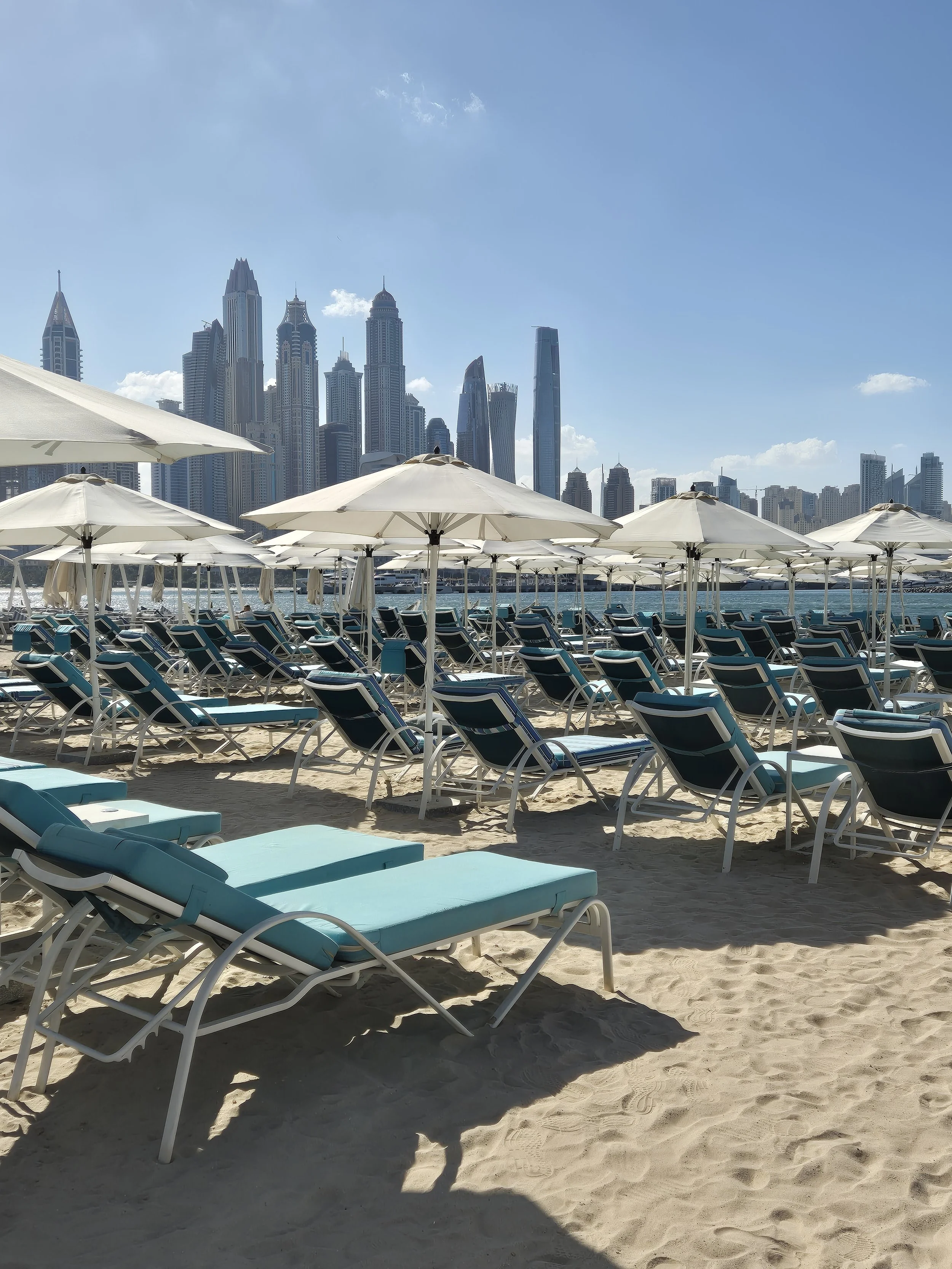 Citi views from the Hilton Palm beach in Dubai