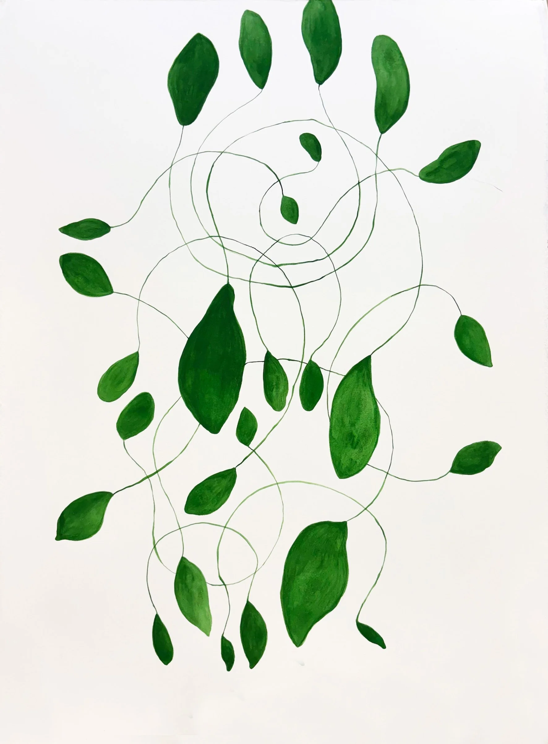 "Greenery in pairs" / 76x56 / 2025 