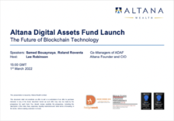 Webinar - Altana Digital Assets Fund and The Future of Blockchain Technology