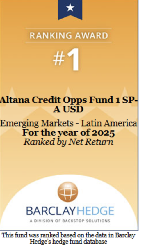 ACOF ranked #1 by BarclayHedge for 2025 performance 