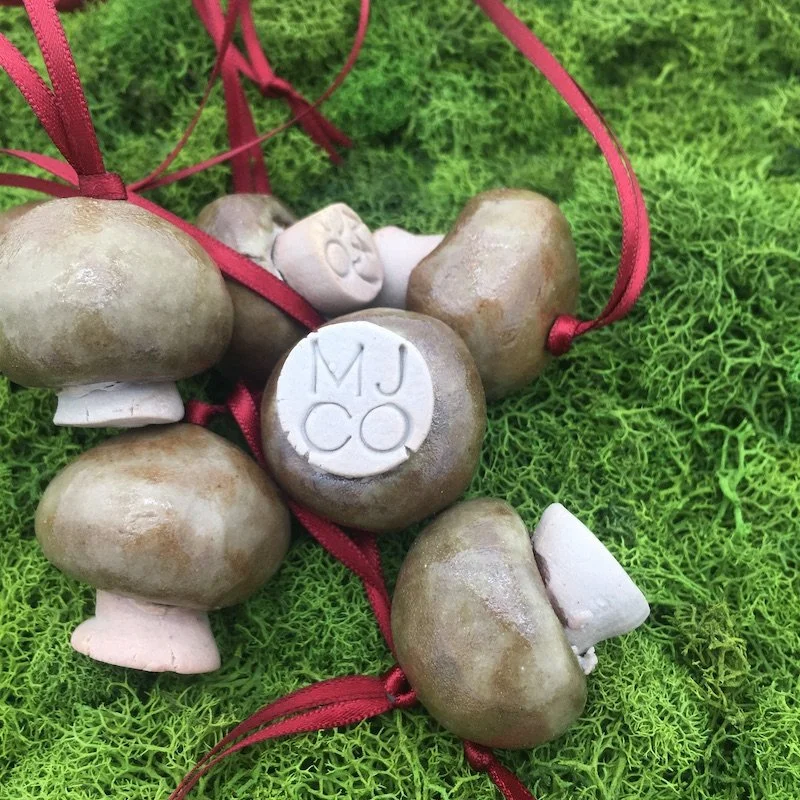 ceramic mushroom ornaments