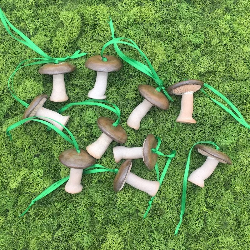 ceramic mushroom ornaments