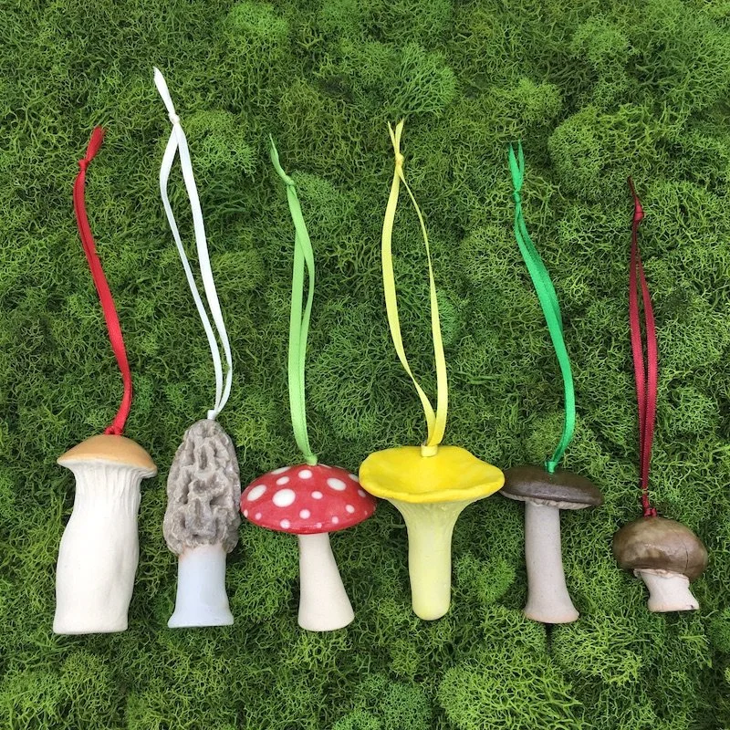 mushroom ornaments