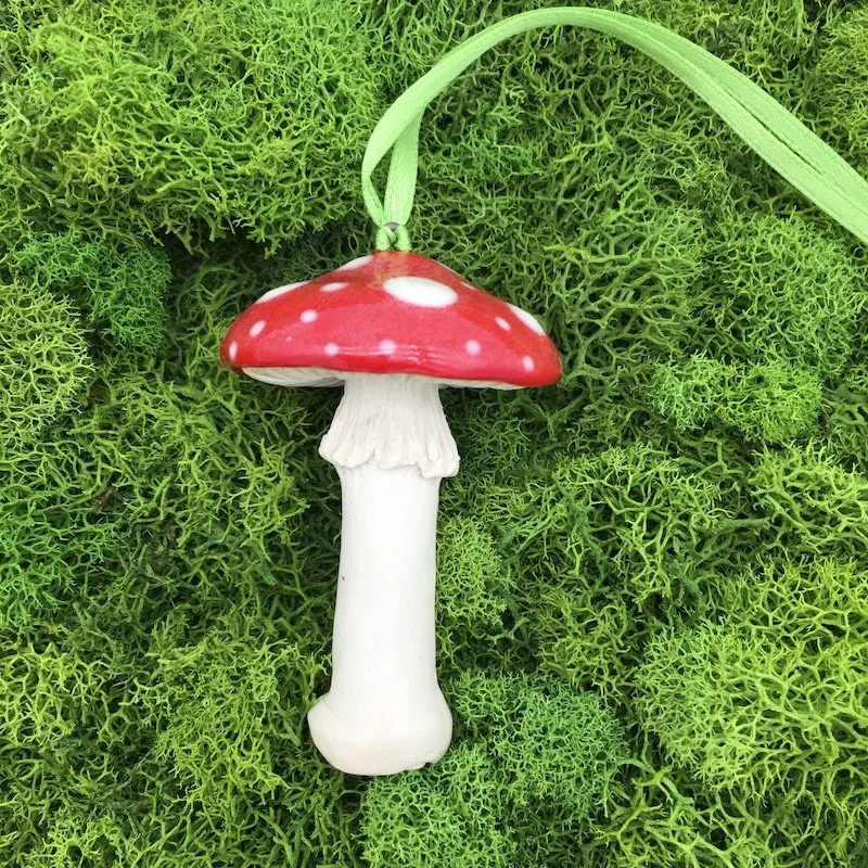 ceramic mushroom ornaments