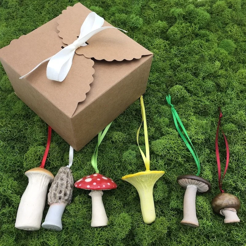ceramic mushroom ornaments