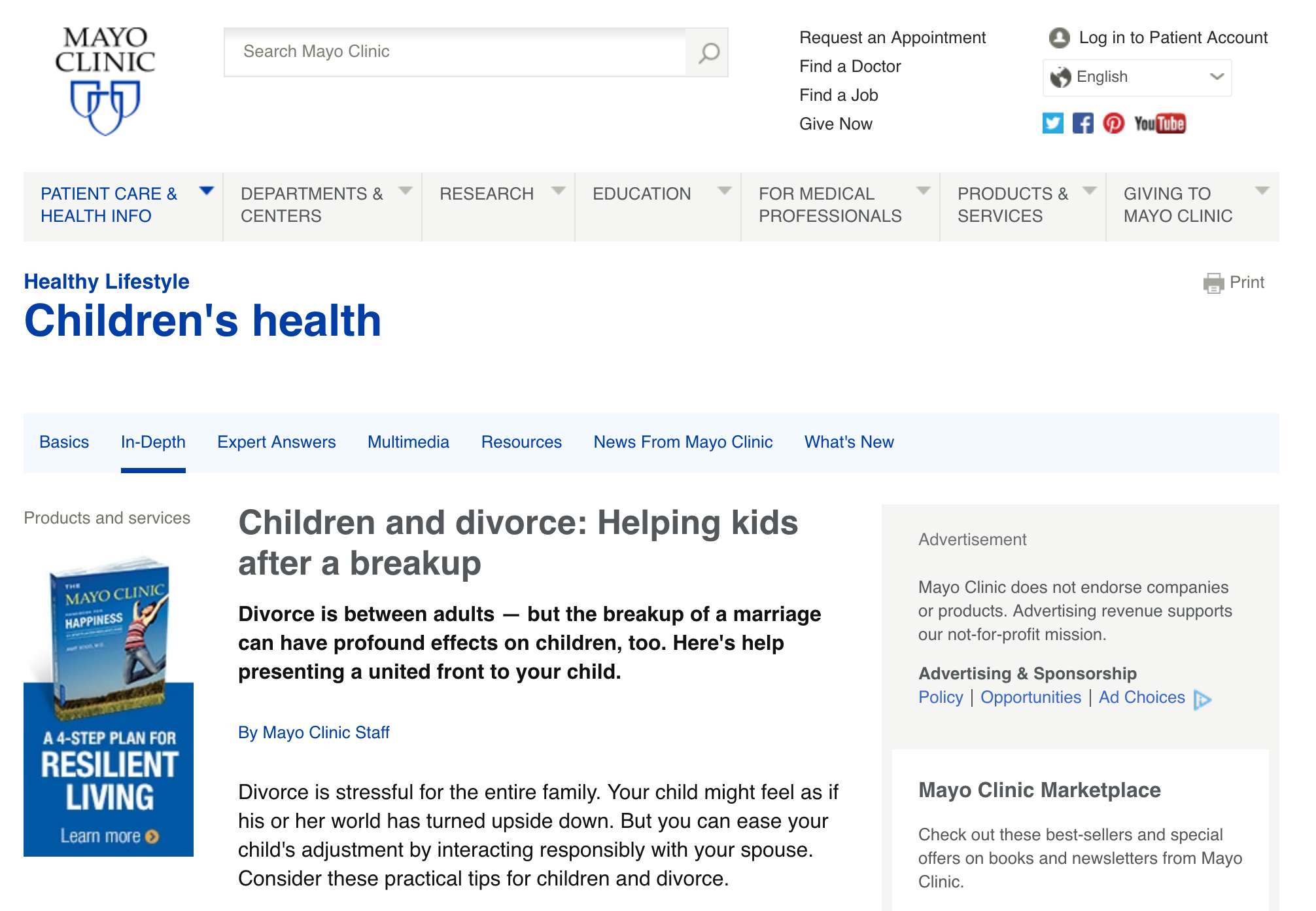 Mayo Clinic / Healthy Lifestyle Children's Health