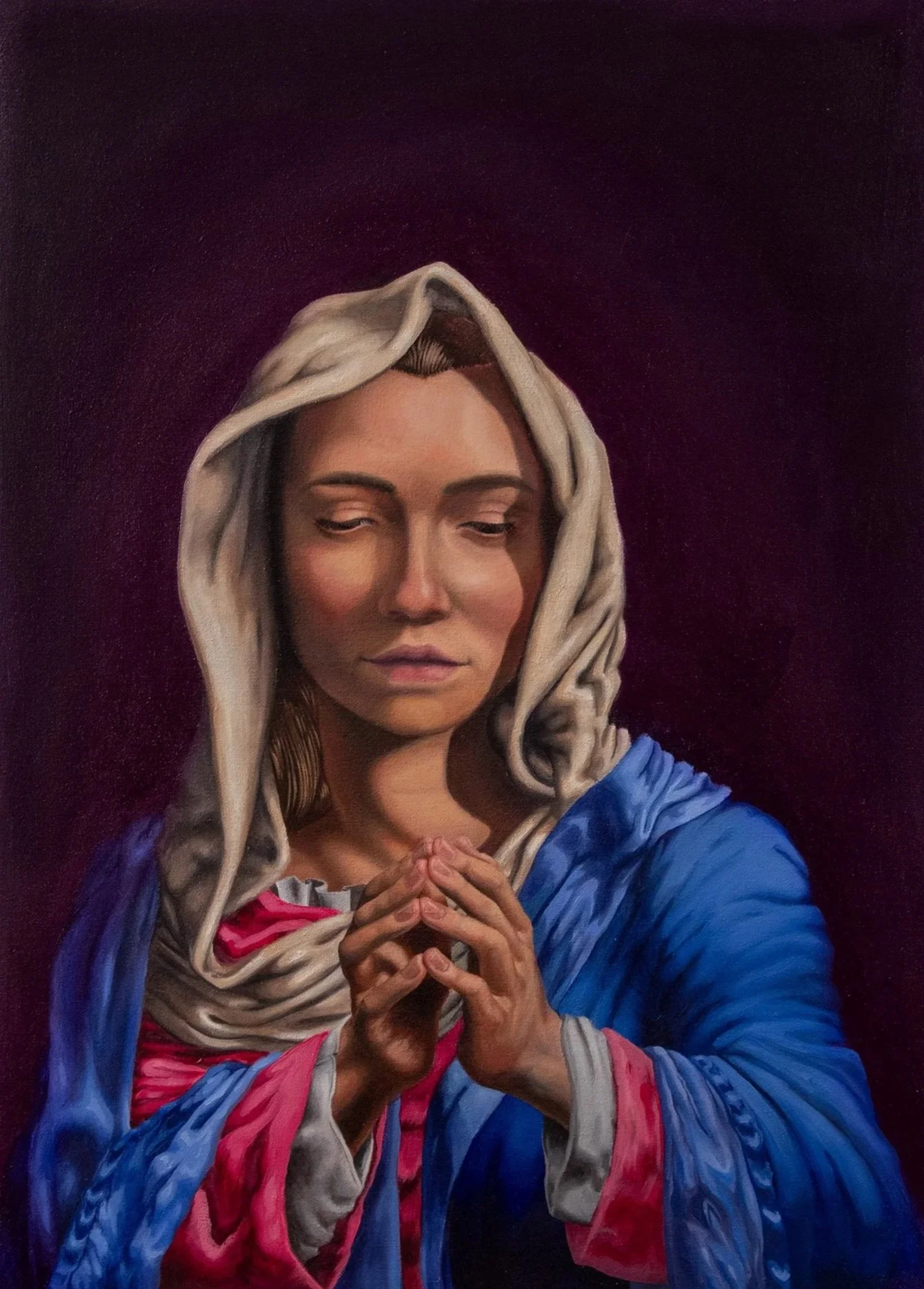 The Virgin Mary Praying From Above