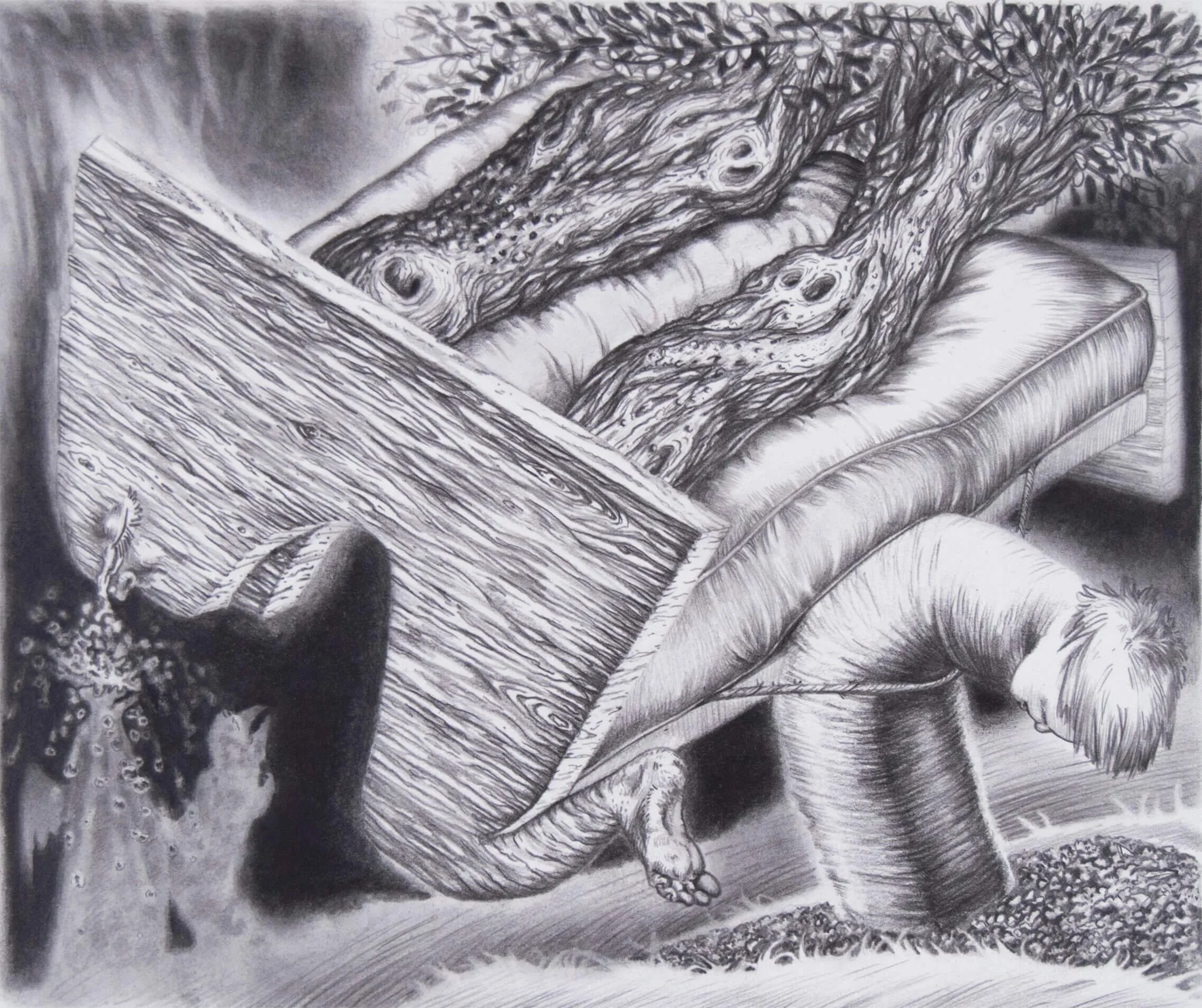  The Cargo  
Drawing on Paper, 12x10 inches, 2021