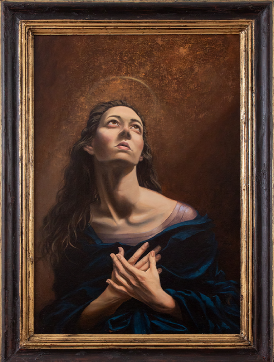 Mary Magdalene  
oil on canvas over panel, 28x20 inches, 2023