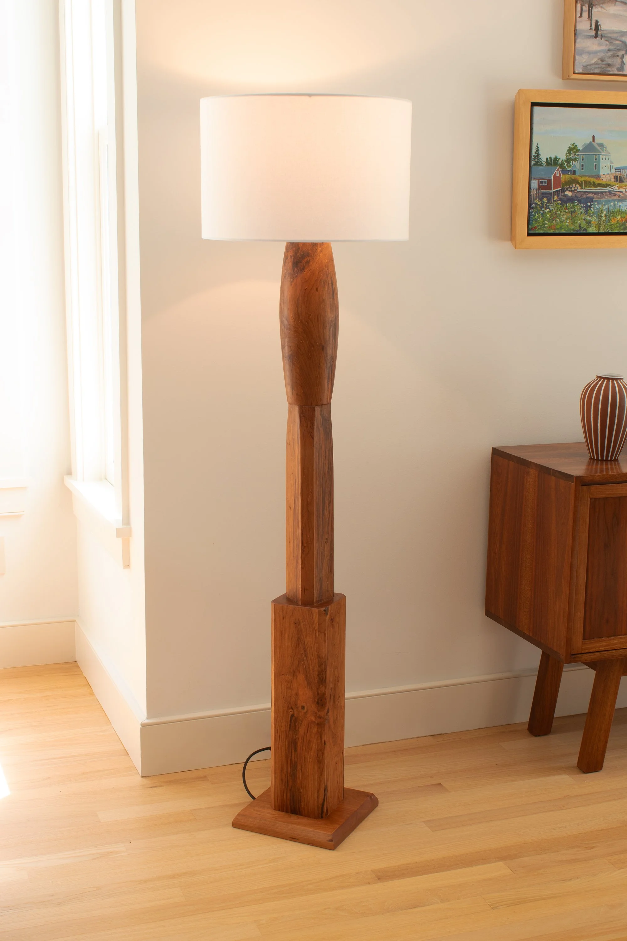 Custom Cherry Floor Lamp