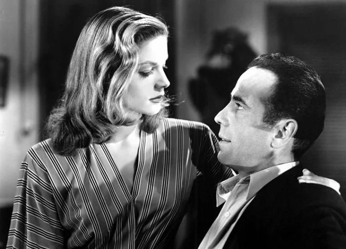 Bacall and Bogart still from TO HAVE AND HAVE NOT