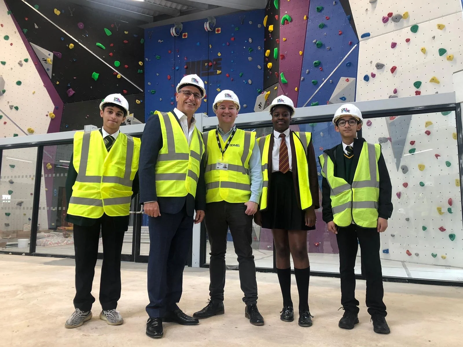 Theo checks on HideOut Youth Zone progress