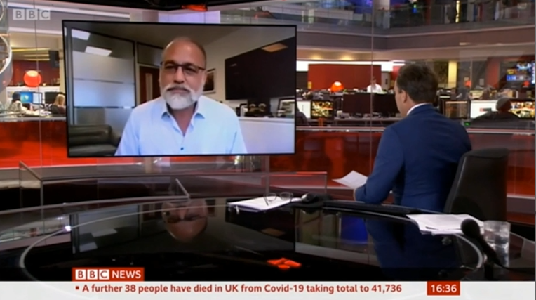 Theo speaks to BBC News about shops reopening after lockdown