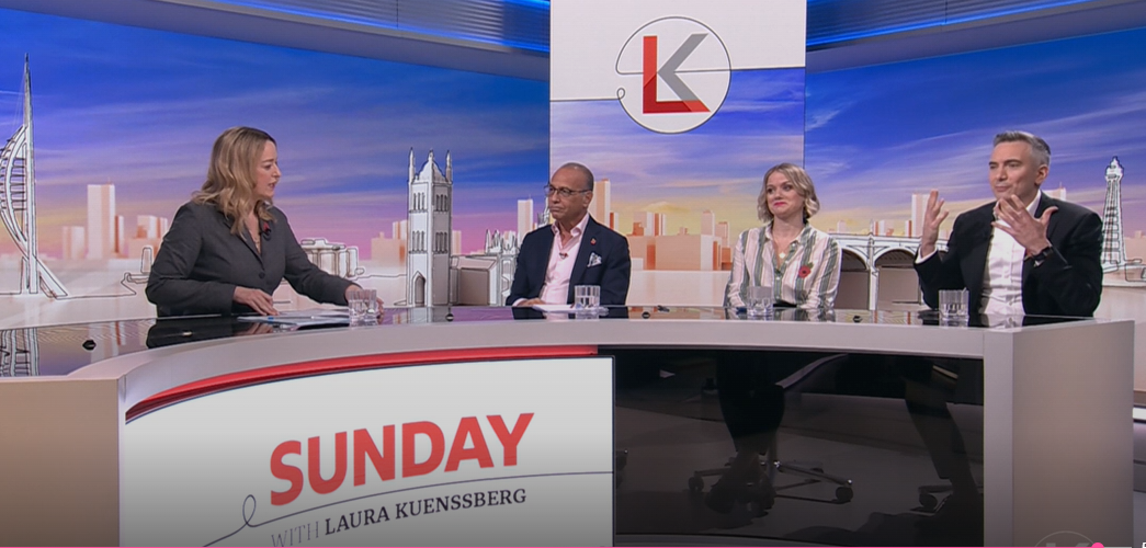 Theo joins Chancellor Rachel Reeves and Kemi Badenoch on Sunday with Laura Kuenssberg