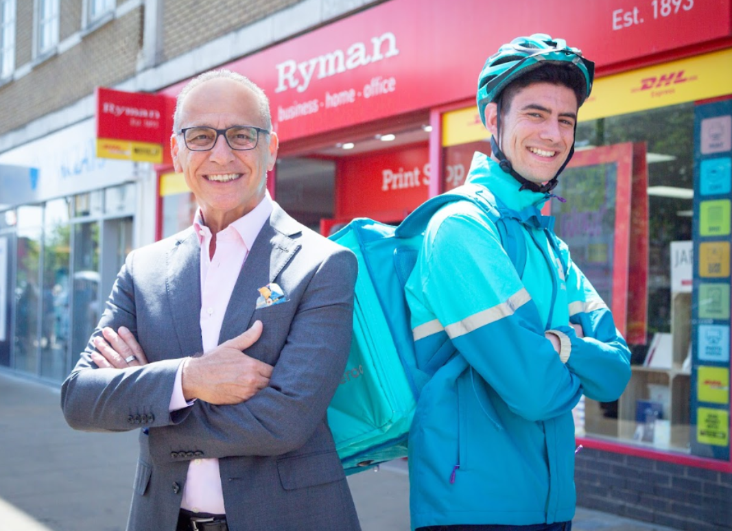 Theo Paphitis’ Ryman Partners with Deliveroo to Launch Nationwide On-Demand Stationery Delivery