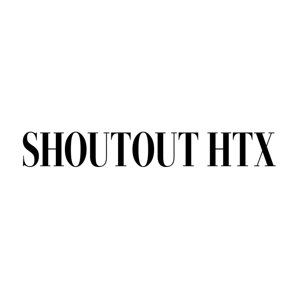 Black text on a white background reading "SHOUTOUT HTX".