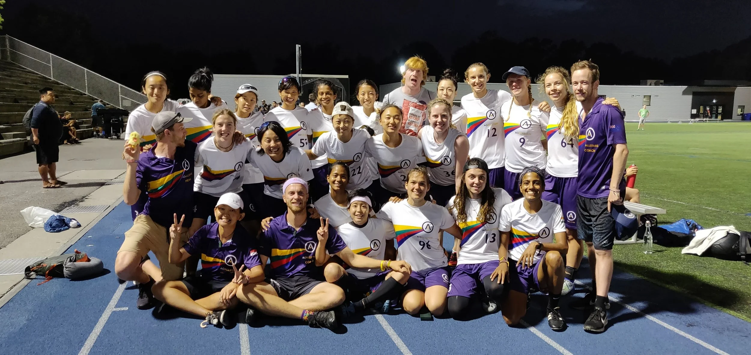 Me, in the white cap, in the middle, no. 22 with the Asian Oceanic All Stars team at the end of our Tour to North America from July - August 2018.