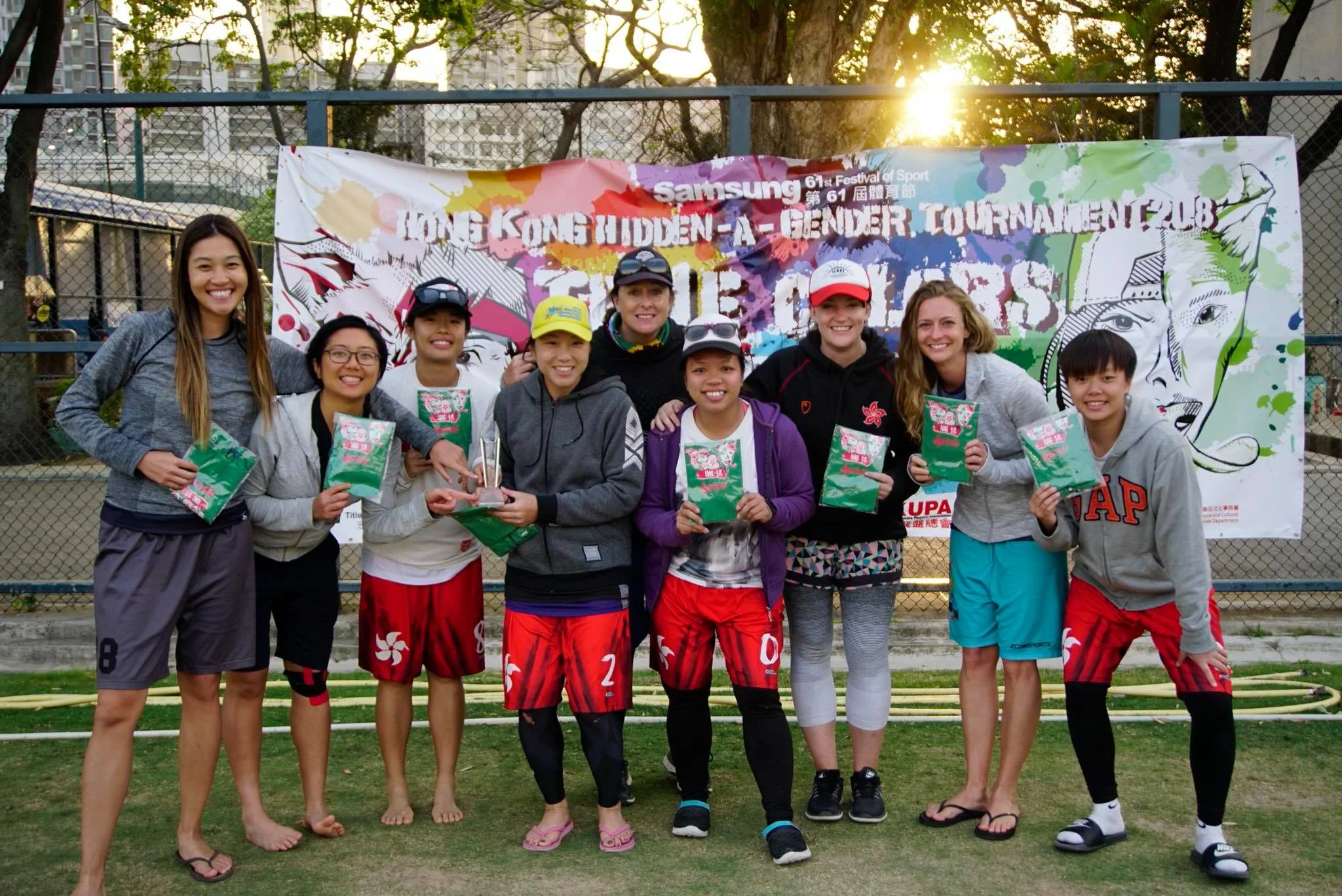 Winning the team Spirit Prize with Black Kites 2018